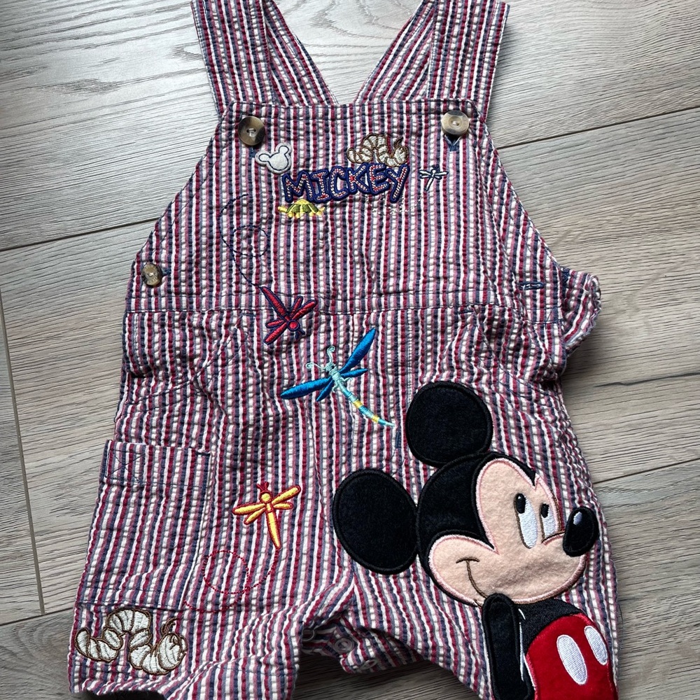 Mickey Mouse Striped Overall shorts for babies Disney parks